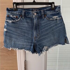 Abercrombie Annie High Rise Denim Shorts